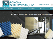 Tablet Screenshot of pomonaqualityfoam.com
